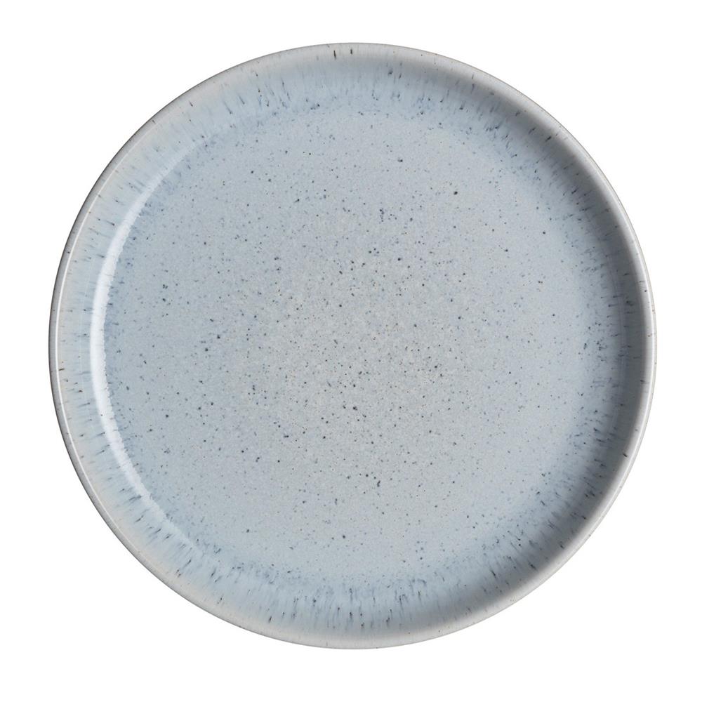 Denby Studio Blue Coupe Dinner Plate: Pebble